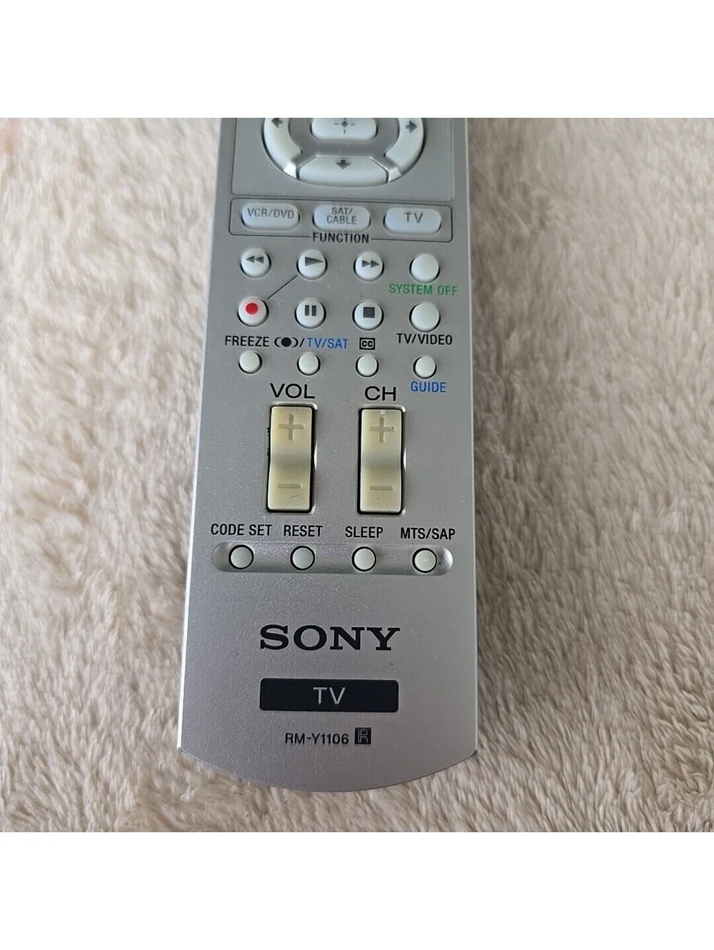 Sony remote has